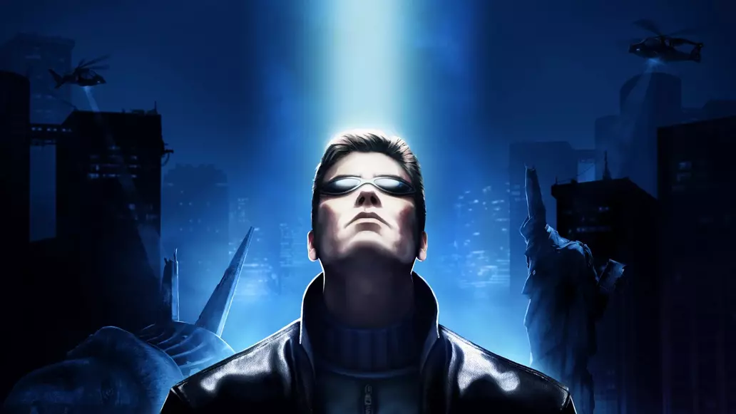 Deus Ex - PC Cyberpunk RPG Game Cover